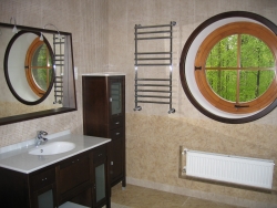 Мебель в ванную комнату, орех